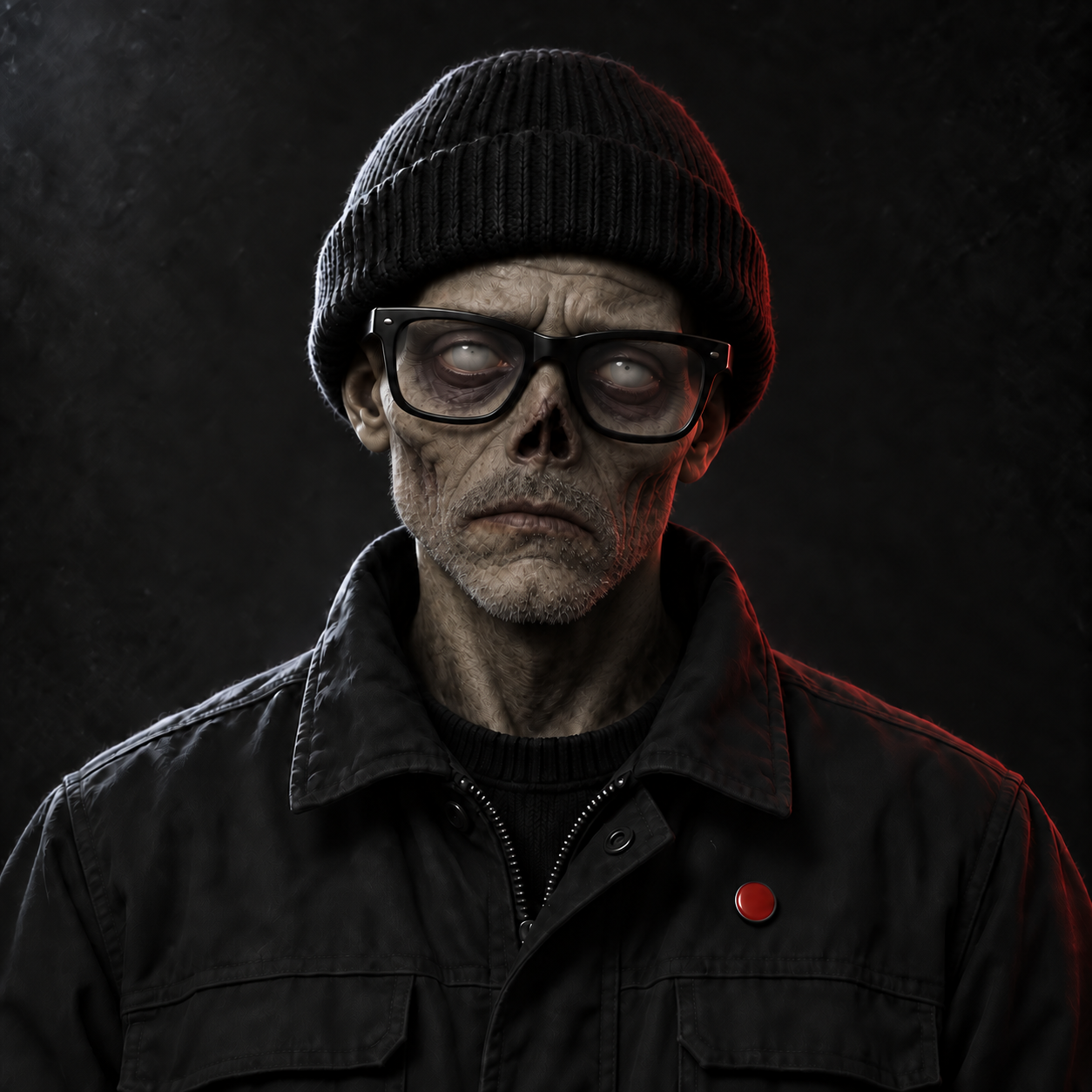 Fictional zombie portrait of Mike