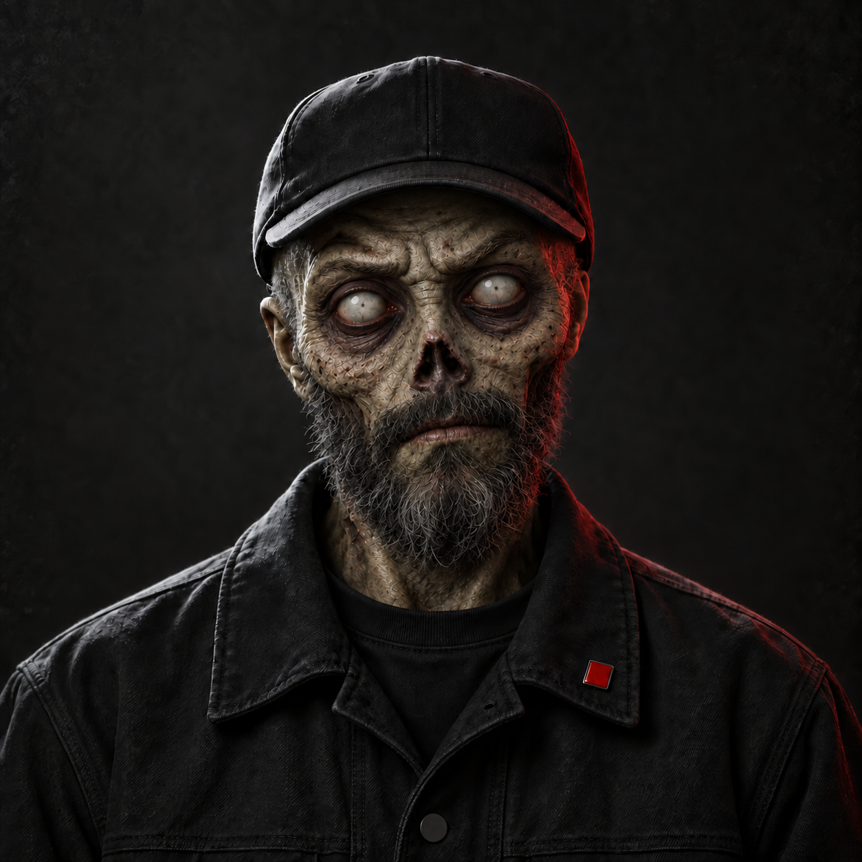 Fictional zombie portrait of Patrick